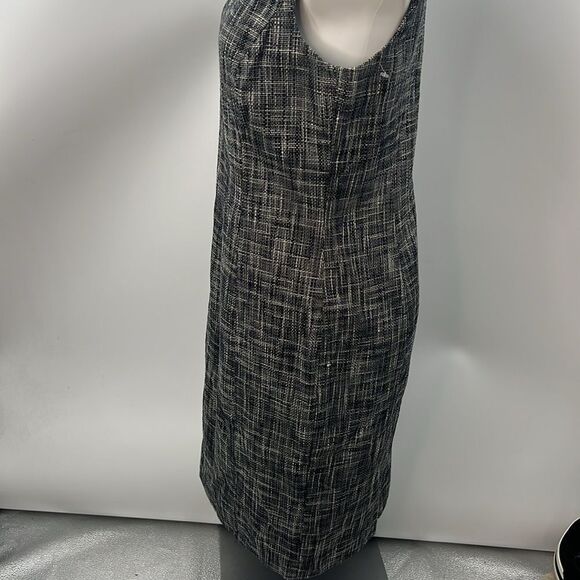 Talbots black white cotton sleeveless dress size 12P - Picture 5 of 9